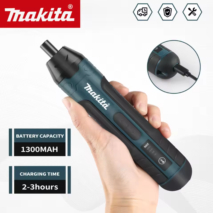 Makita Cordless Electric Screwdriver 1300mah Rechargeable Multi-tools BushLine