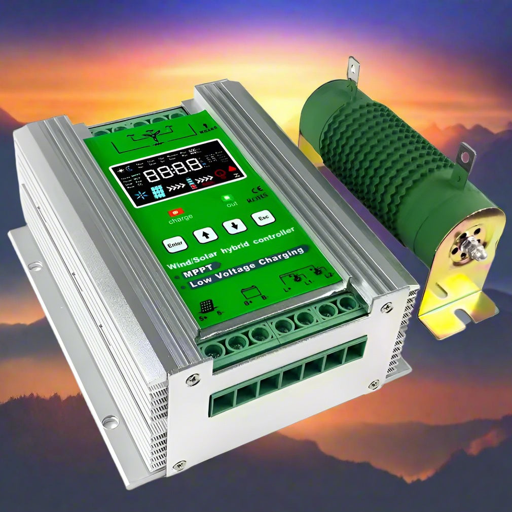 Mars 1kW-3kW Wind & Solar Hybrid MPPT Controller Lifepo4 Full Battery Display Wind Power