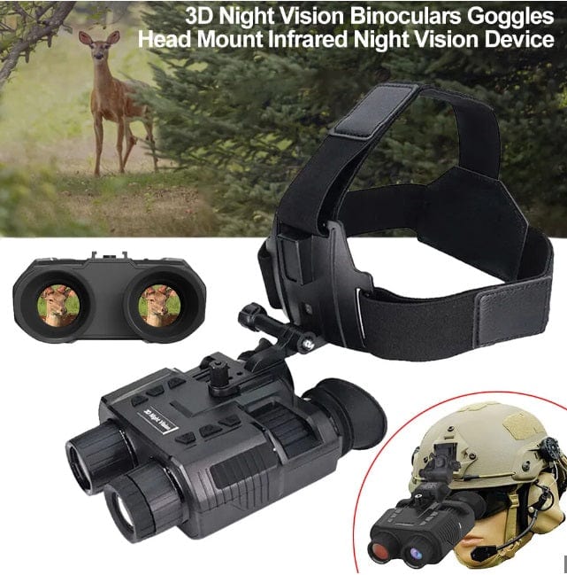 NV8000 Night Vision Google Binoculars Head mountable Infrared Optics BushLine