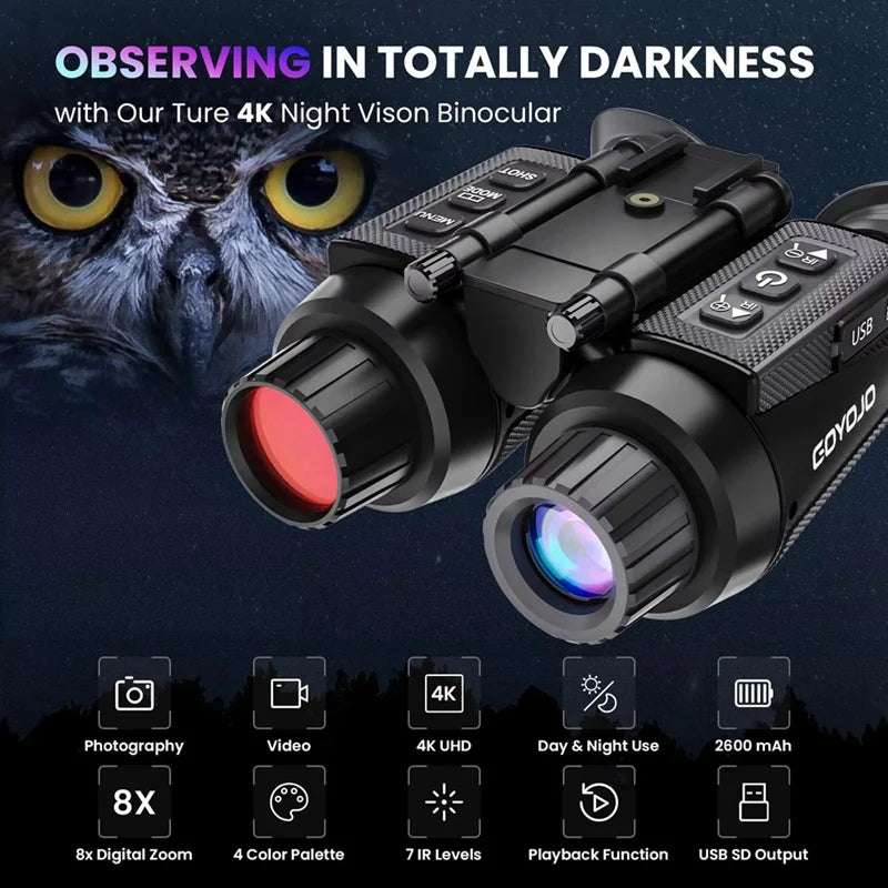 NV8300 Head-mounted 4K Night Vision Goggles Night Vision BushLine