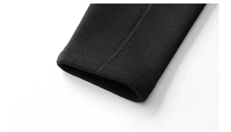 Polar Fleece Stand-up Collar Half-zipper L-9XL Large Size Outdoor Shirts & Tops