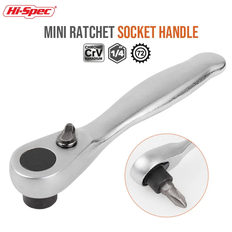 Quick Release Socket 1/4 inch Double Ended Ratchet tools BushLine