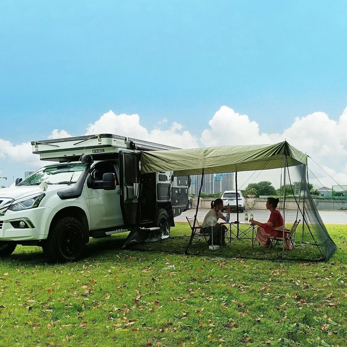 Camping Rear Tent, Mosquito Prevention and Sunshade, SUV Car 4x4 Camping Equipment BushLine
