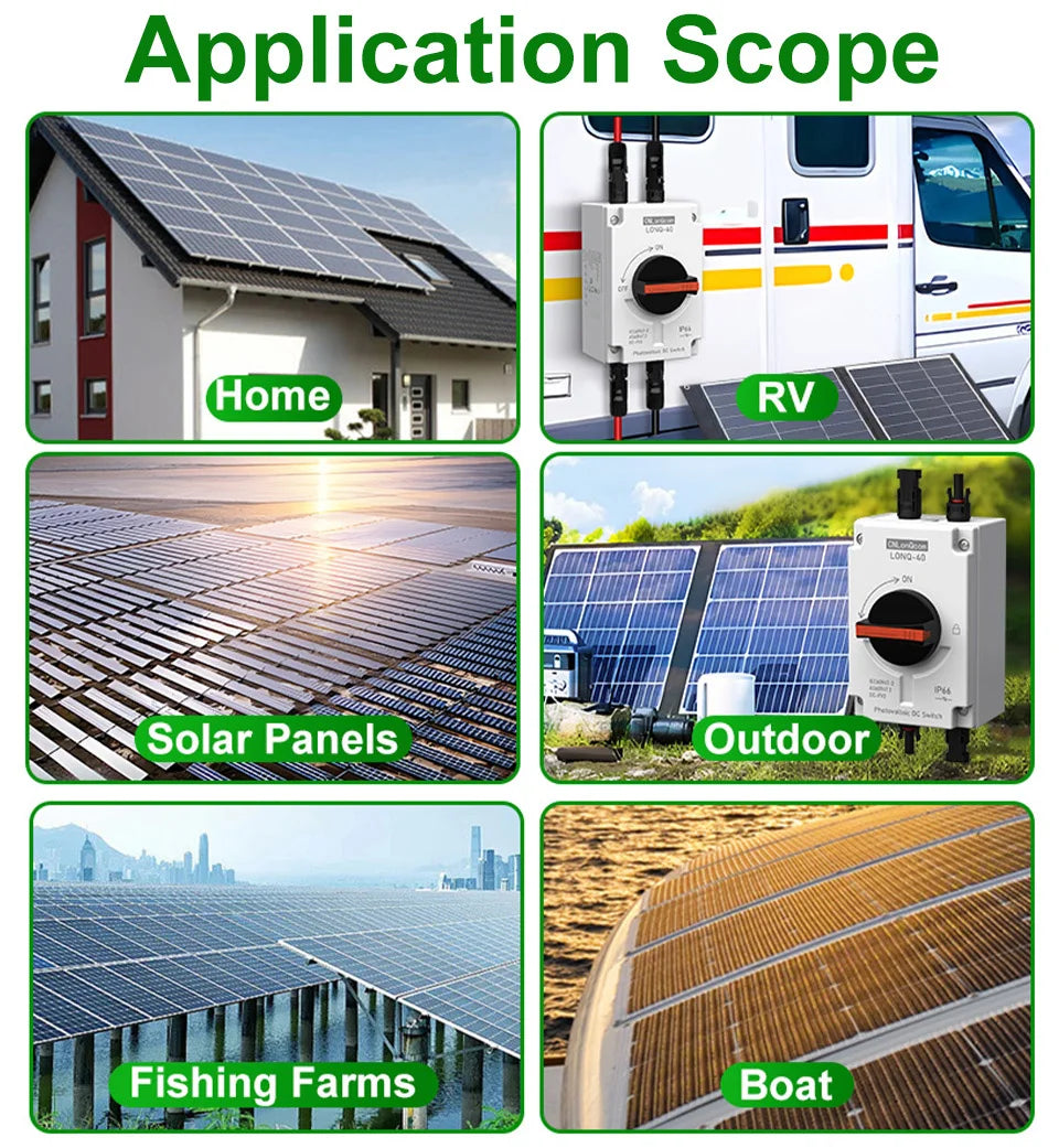 PV Solar Photovaltaic Disconnect Switch Isolator electrical supplys  BushLine