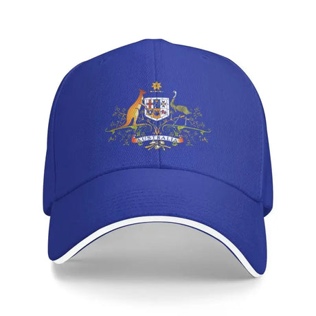 Coat Of Arms Of Australia Baseball Cap Unisex 8 colours tactical hats BushLine Blue Adjustable 