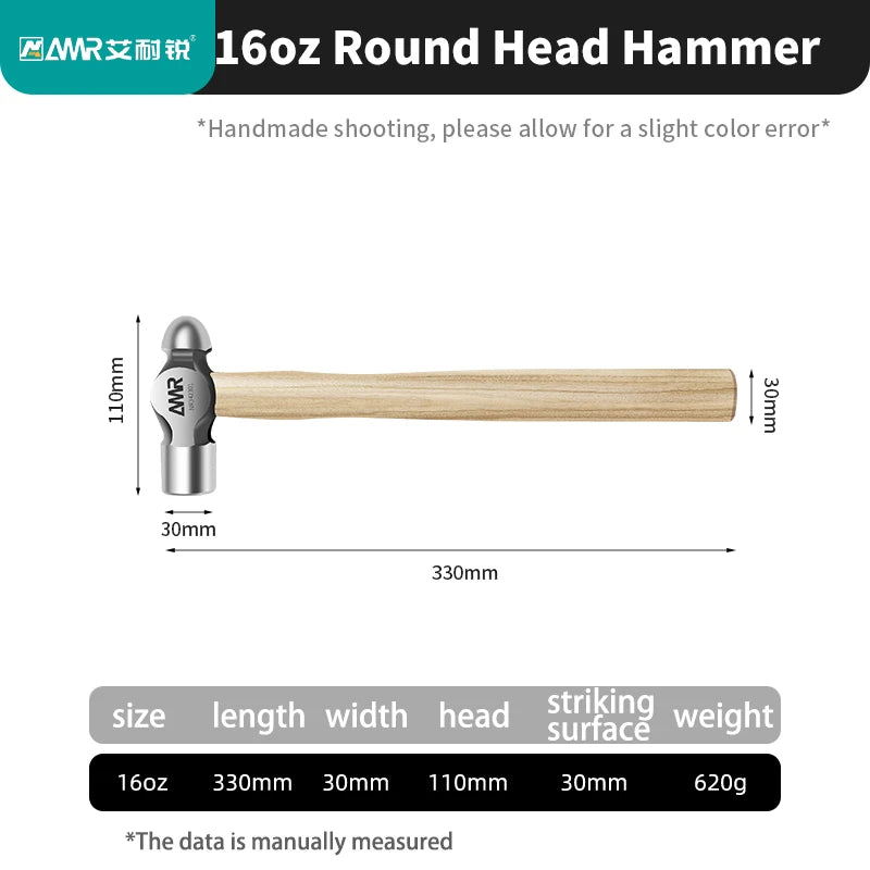 Ball Peen Hammers multiple sizes Walnut 16/24/36OZ tools BushLine