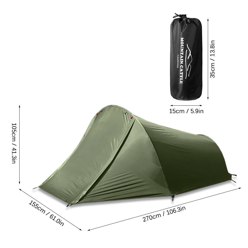 2 Person Outdoor Tent full insect proof mesh Camping Equipment BushLine