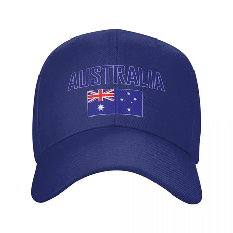 Australia Flag Sun Baseball Cap Breathable Adjustable tactical caps BushLine Blue Adjustable 