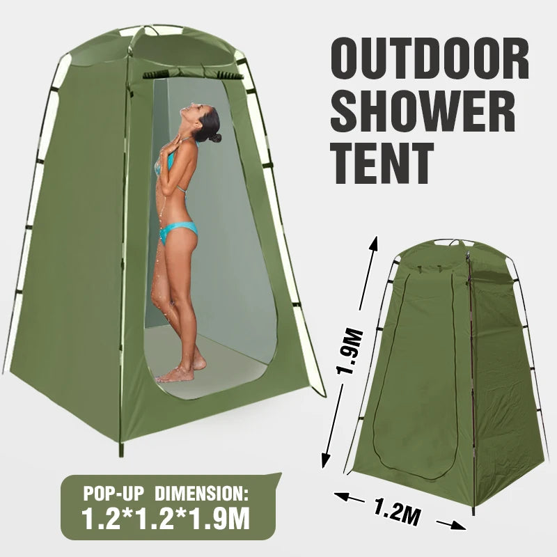 Portable Privacy Shower Tent Waterproof Changing Room Shelter Camping Equipment BushLine