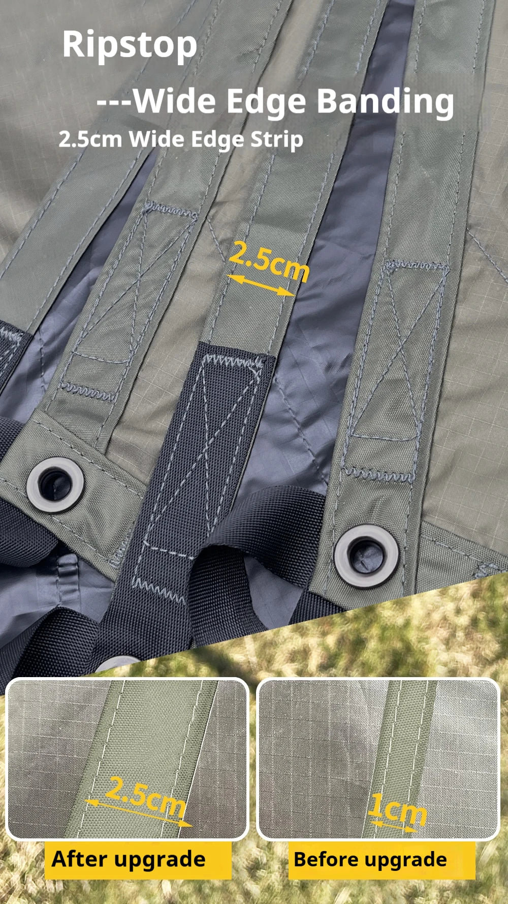 5.1 x 5.1m Tarp Waterproof Awning Shade Tent Shelter Sunshade Camping Equipment  BushLine