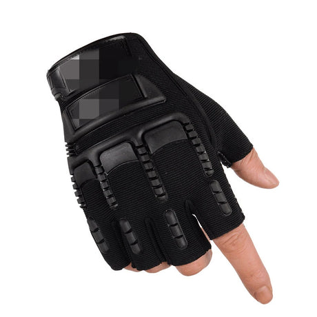 Half Finger Gloves Anti-Slip Safety & Work gloves BushLine black  