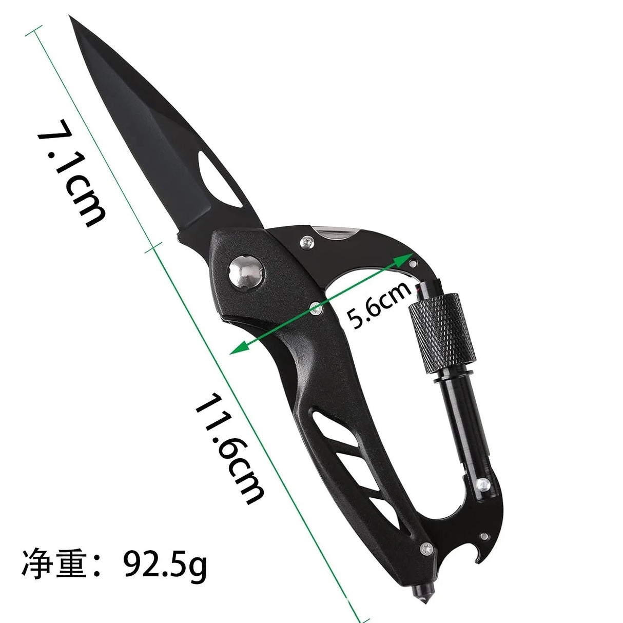 Multi-Tool Carabiner - Camping EDC Clip Multi-tools BushLine