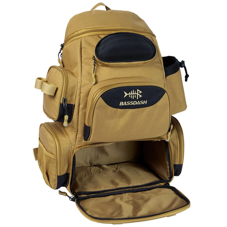 Fishing Tackle Backpack Multifunctional BackPacks BushLine Khaki  