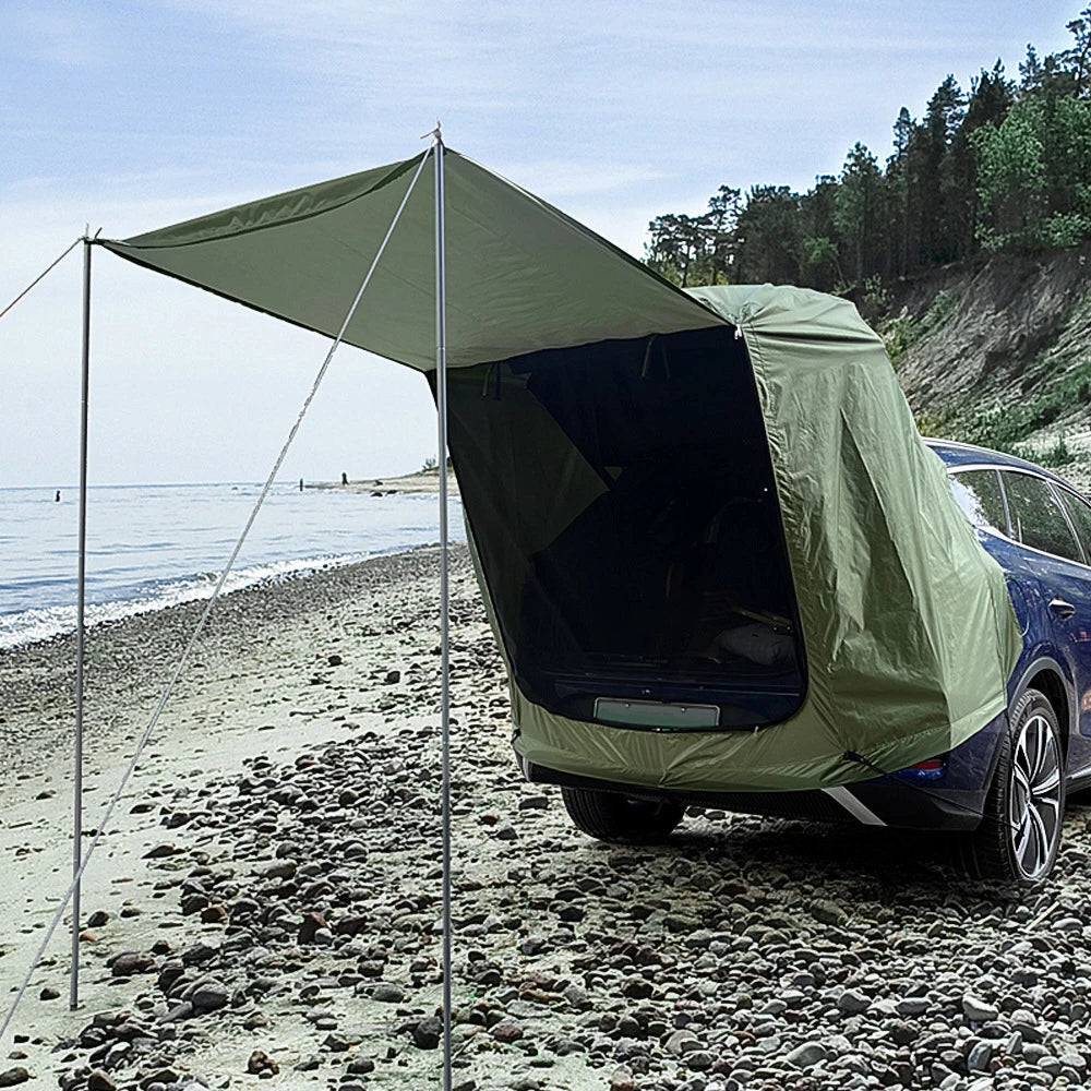 SUV 4x4 Canopy Rear Extension Tent Sun Rain-Proof Car Rear Tent Camping Equipment BushLine