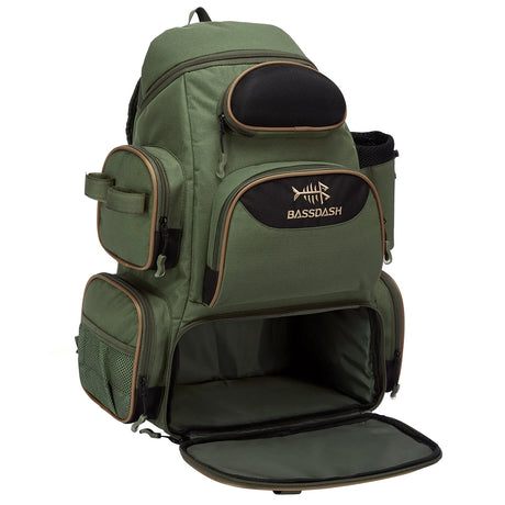 Fishing Tackle Backpack Multifunctional BackPacks BushLine Green  