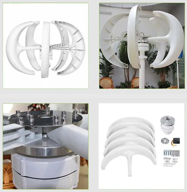 SR-1000W, 2kW, 3kW Wind Turbines 12V 24V 48V Permanent Magnet Wind Power Vertical BushLine