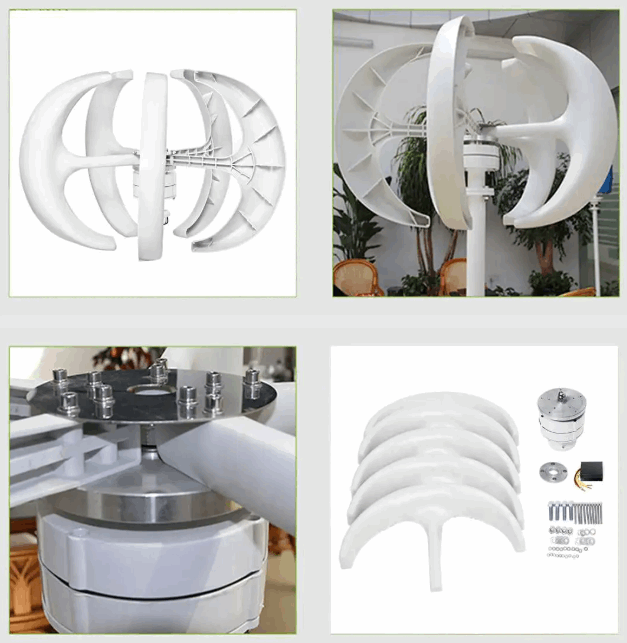 SR Series 1kW, 2kW & 3kW Vetical Wind Turbine Wind Power Vertical
