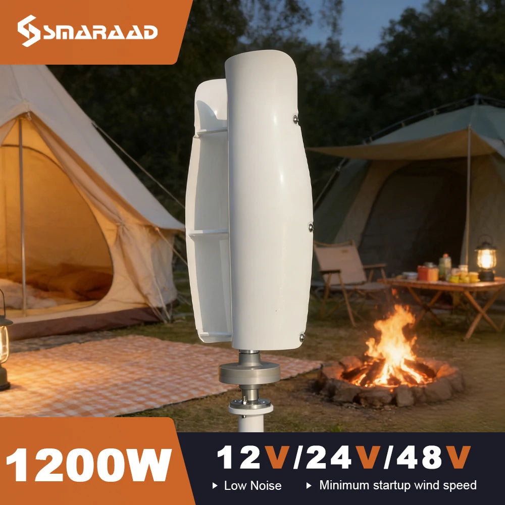 ST-1200W Tulip Wind Turbine 12-24-48V Off-Grid Power