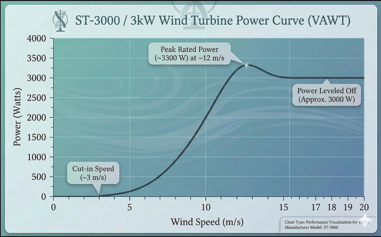 ST-3000 & ST-5000 Flower/Tulip Wind Turbines Wind Power Vertical