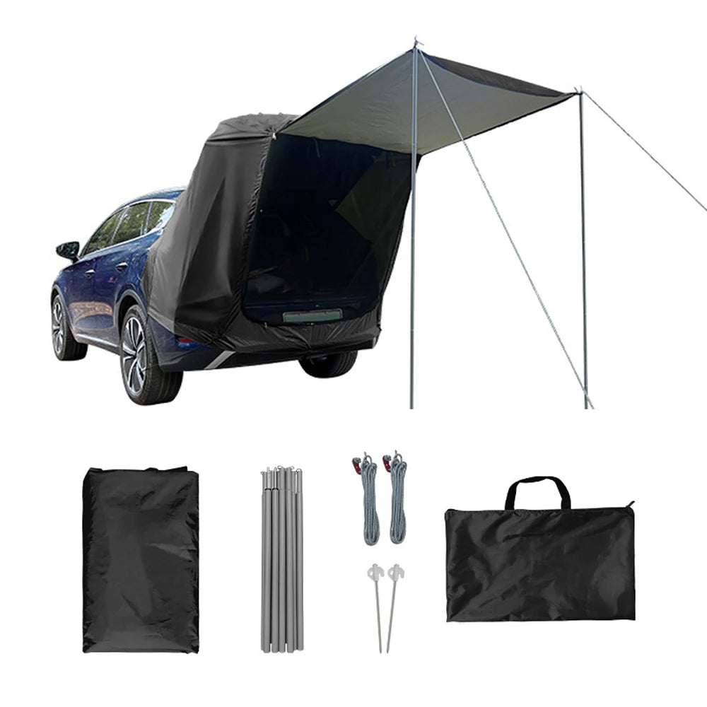 SUV 4x4 Canopy Rear Extension Tent Sun Rain-Proof Car Rear Tent Camping Equipment BushLine