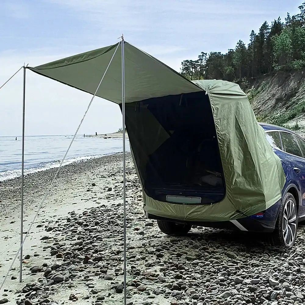 SUV 4x4 Canopy Rear Extension Tent Sun Rain-Proof Car Rear Tent Camping Equipment BushLine