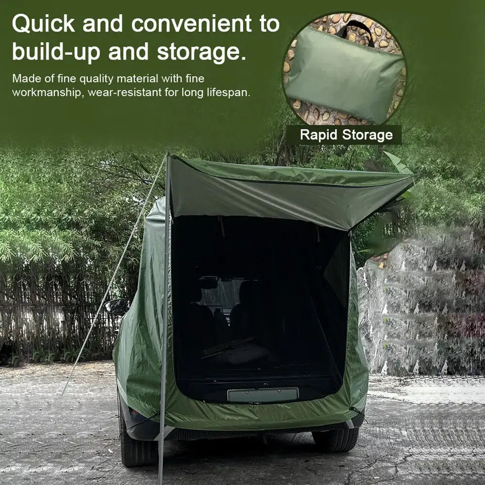 SUV 4x4 Canopy Rear Extension Tent Sun Rain-Proof Car Rear Tent Camping Equipment BushLine