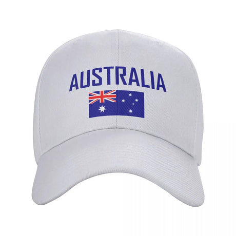 Australia Flag Sun Baseball Cap Breathable Adjustable tactical caps BushLine White Adjustable 