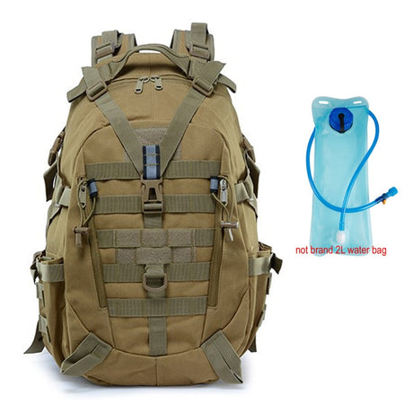Durable Outdoors Molle Backpack 8 Designs 40L BackPacks BushLine Khaki with 2L bag
