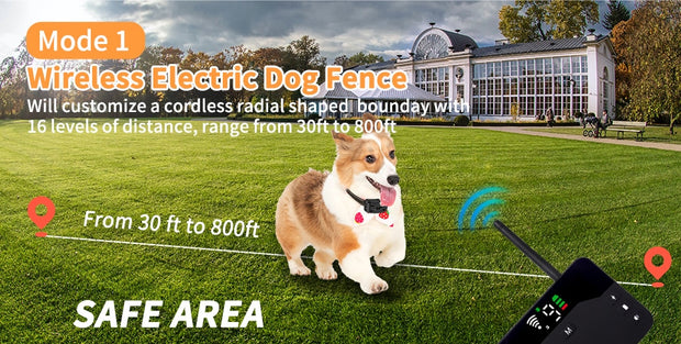 Wireless Intelligent Dog Electric Fence System Dog Stuff BushLine   