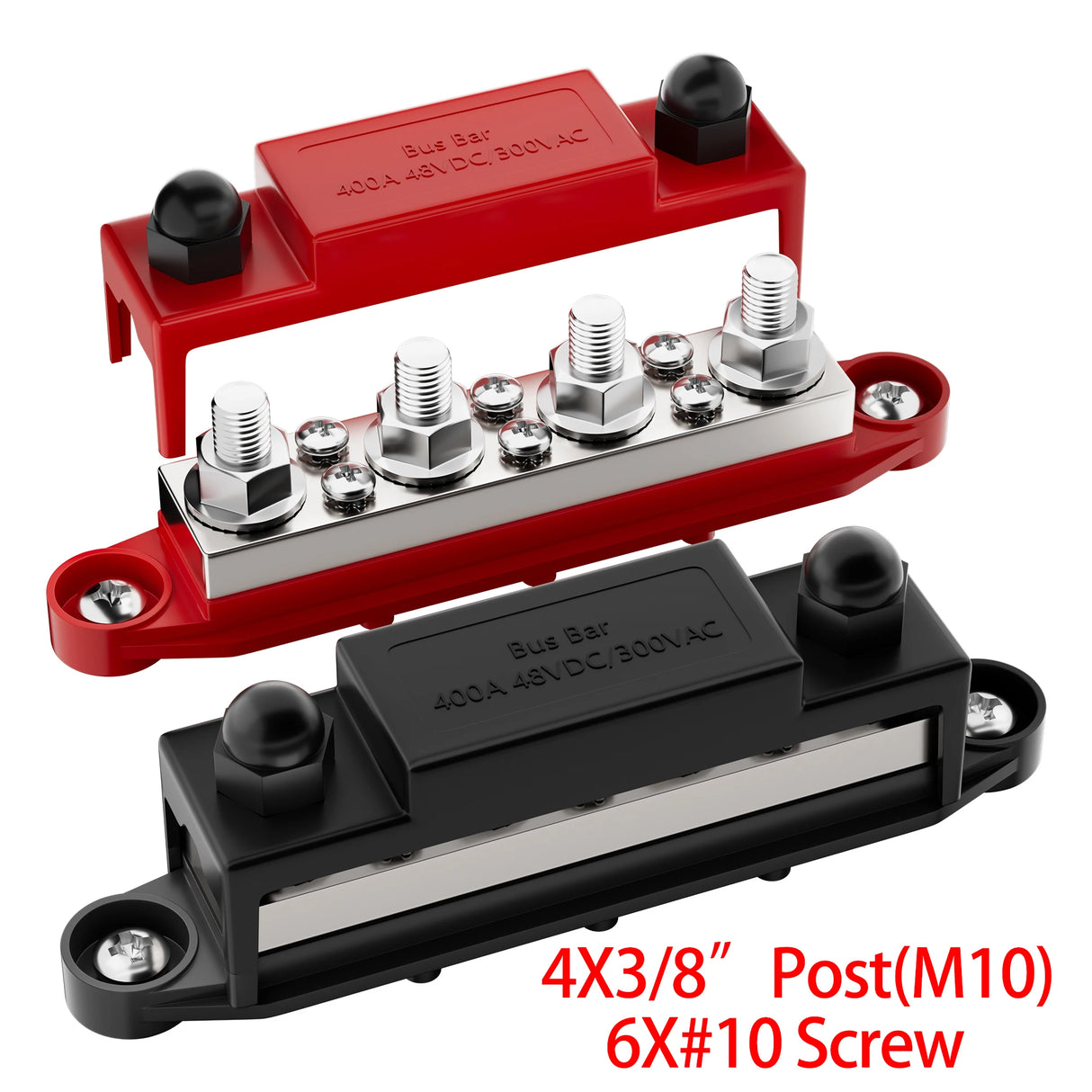 48V DC 400A Power Bus Bar M8 & M10 Set electrical supplys BushLine M10 4 Post 6 scew