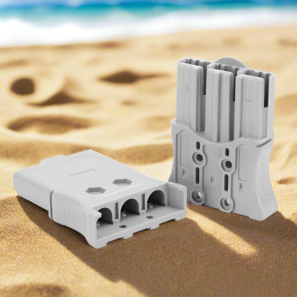 2pcs Anderson Plug 3Pin 50A 75A 175A Quick Connect Kit electrical supplys BushLine