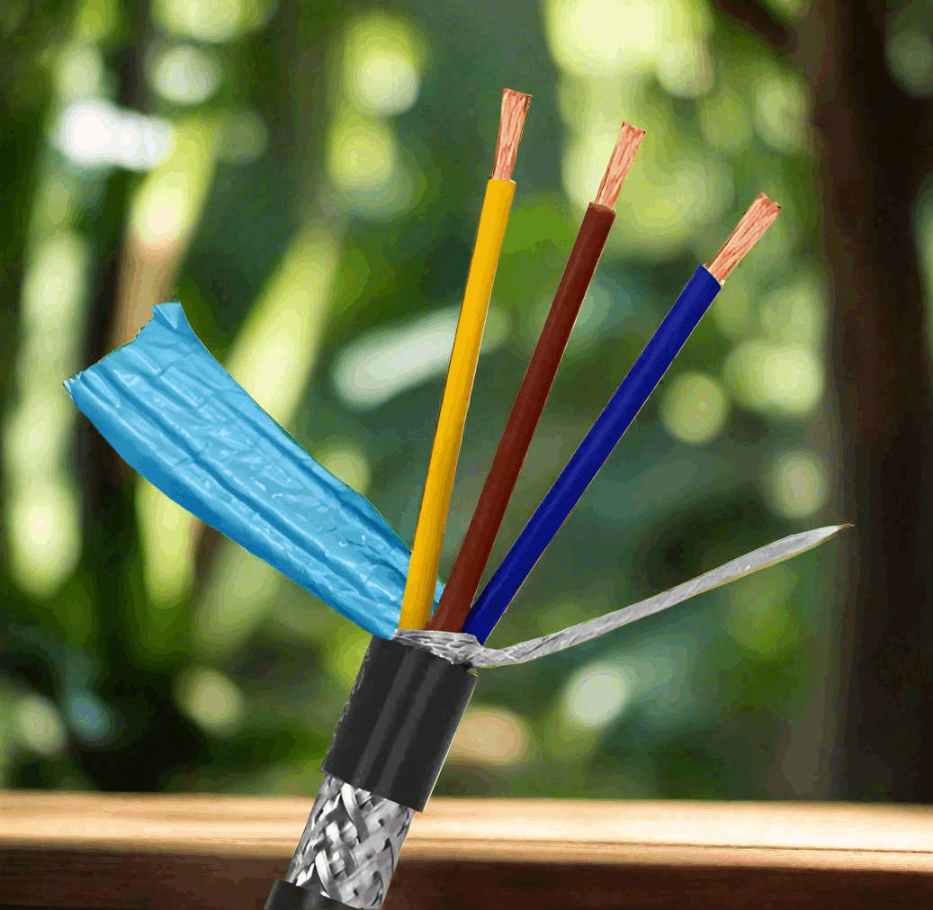 Shielded Pure Copper Wire Cable 2 & 3 Core electrical supplys BushLine