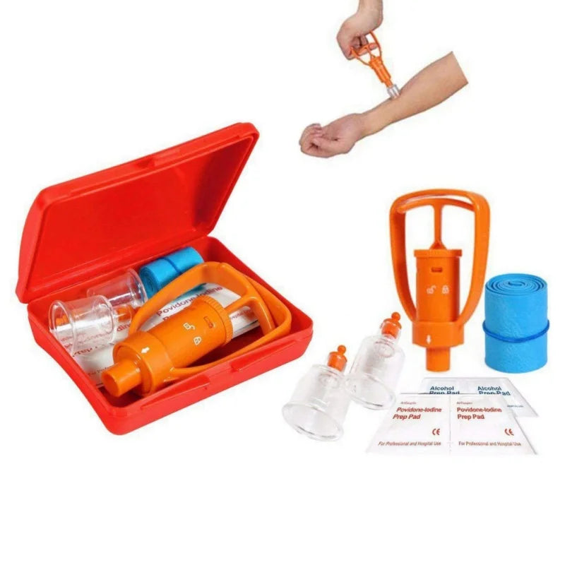 Snake Bite - Bee Sting - Venom Extractor Suction Kit Health