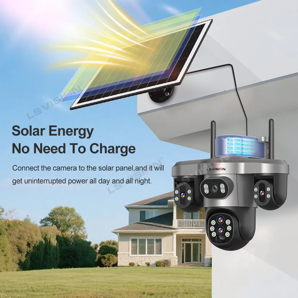 Solar Security Camera WI-FI Auto Tracking Security & Safety