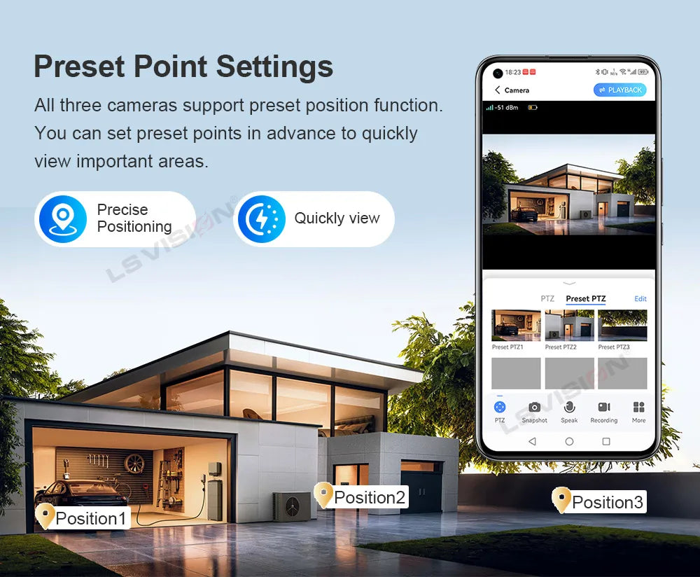 Solar Security Camera WI-FI Auto Tracking Security & Safety