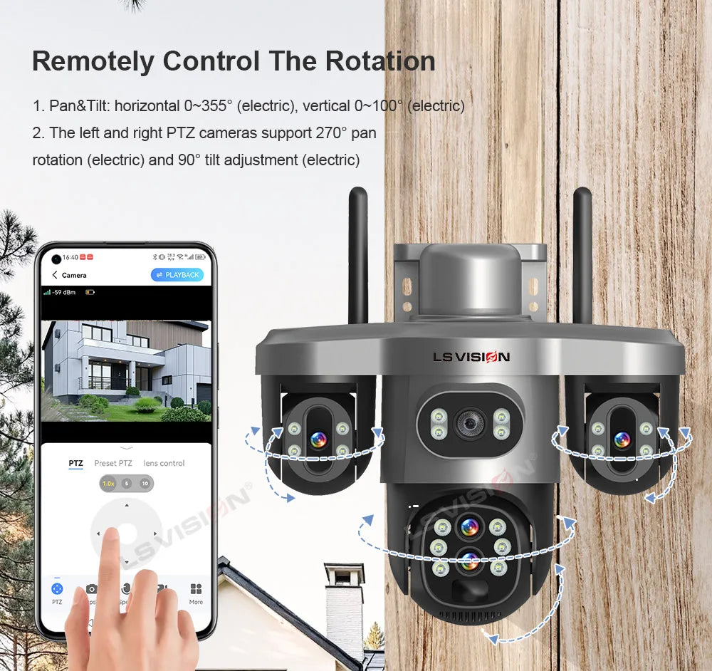 Solar Security Camera WI-FI Auto Tracking Security & Safety