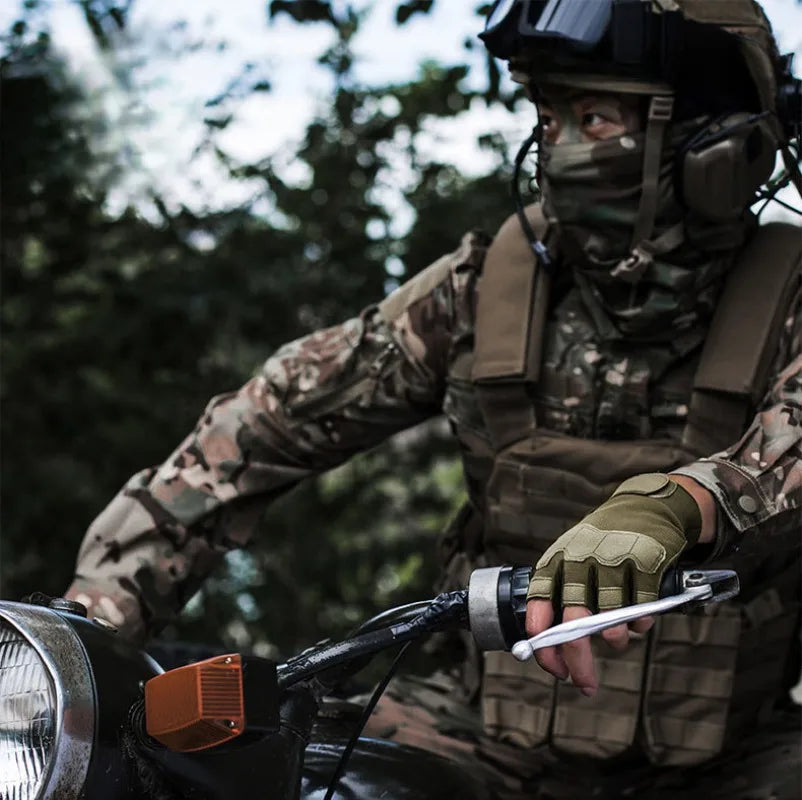 Tactical Gloves Half Finger Outdoor Mountaineering Cycling Wear-resistant Breathable gloves