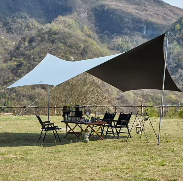 5.1 x 5.1m Tarp Waterproof Awning Shade Tent Shelter Sunshade Camping Equipment  BushLine