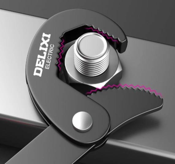 Universal Wrench Multifunction Quick Snap Grip Adjustable Spanner tools BushLine