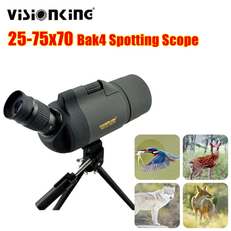 Visionking 25-75x70 Telescope Spotting Long Reach & Tripod Optics