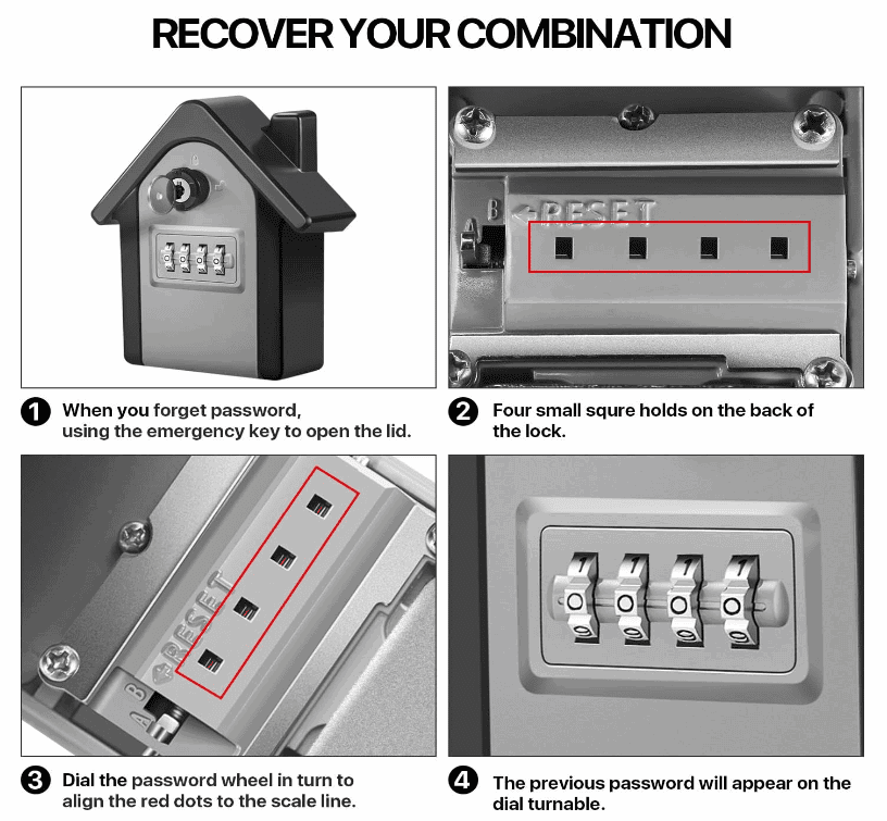 Wall Mounted Home Key Safe Box security systems  BushLine