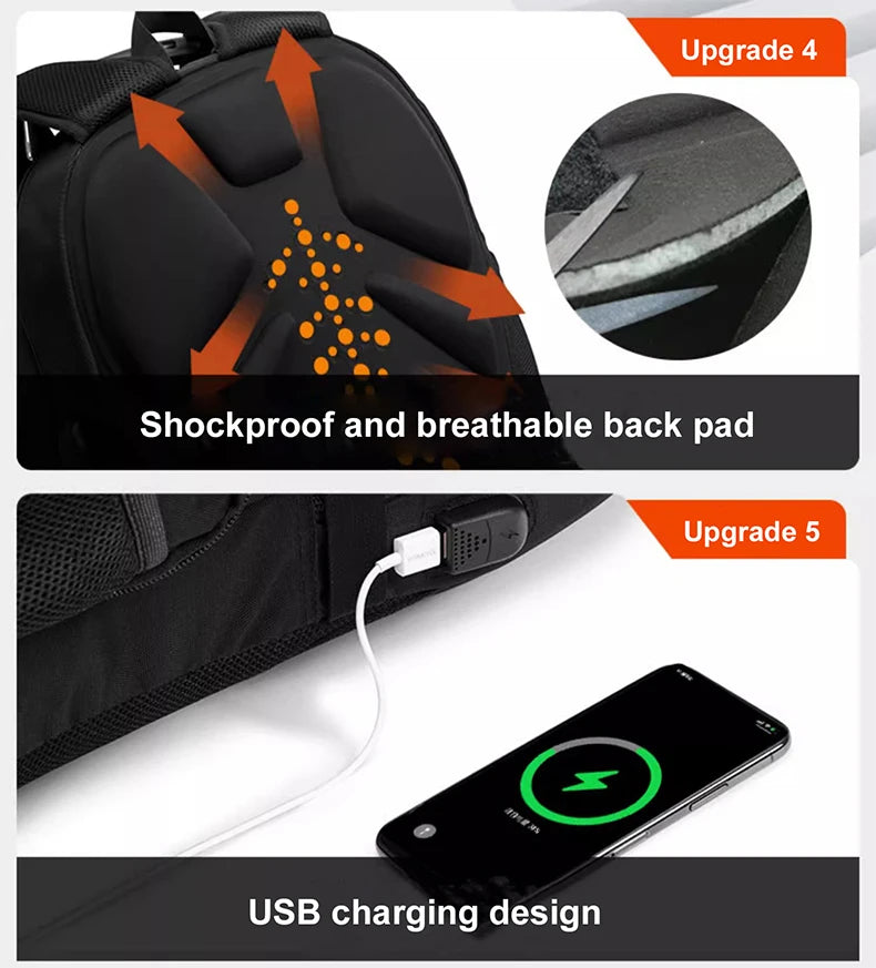 Waterproof 17/20 Inch Laptop Backpack Anti theft BackPacks  BushLine