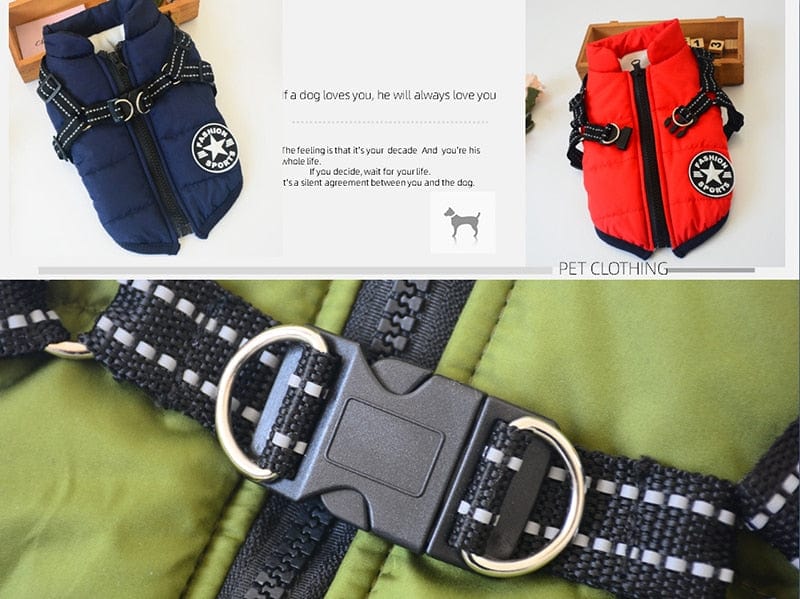 Waterproof Warm Dog Jacket Vest Dog Stuff BushLine