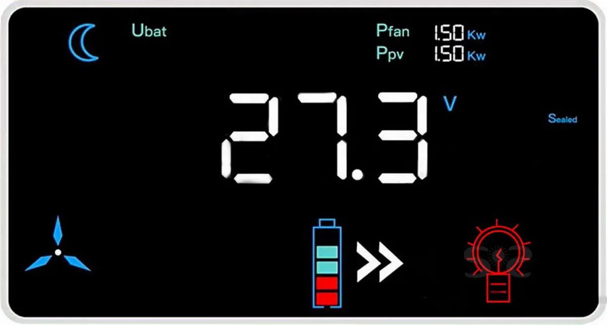Wi-Fi Wind Solar Hybrid Controller MPPT Lifepo4 1Kw 2Kw 3Kw Wind Power BushLine
