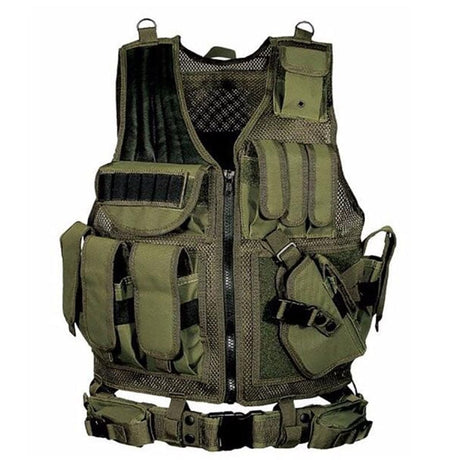 Tactical Survival Outdoor Vest Training Vest BackPacks BushLine Army Green  
