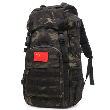 50L Military Tactical Backpack Large Capacity BackPacks BushLine black CP  