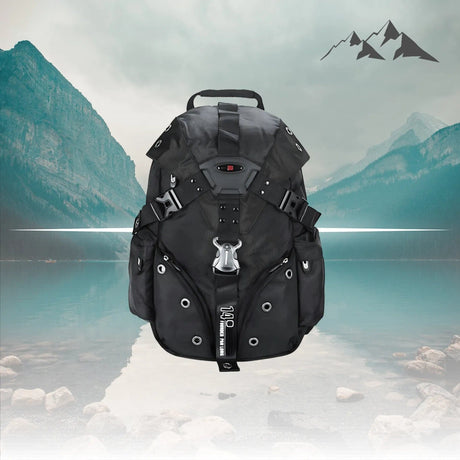 Swiss Travel Laptop Backpack FIFO BackPacks BushLine Black  