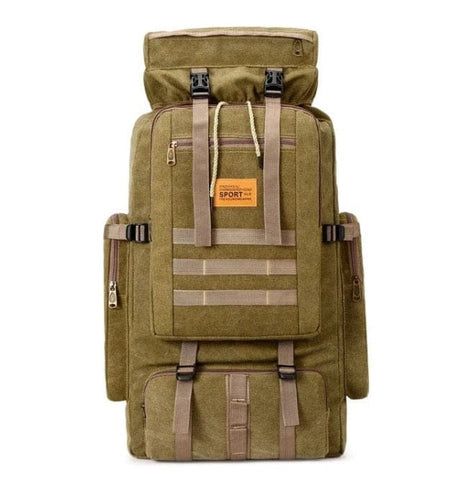 100L 75ltr Large Outdoor Tactical Backpack BackPacks BushLine Khaki 75ltr  