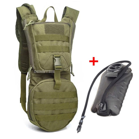 Molle Hydration Day Pack 3ltr TPU Water Bladder hydration backpacks BushLine green with Hydration  