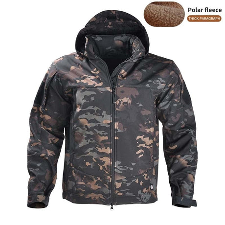 Light Weight Fleece lined Jacket Wind/Waterproof jackets BushLine Black CP S-45-55kg 